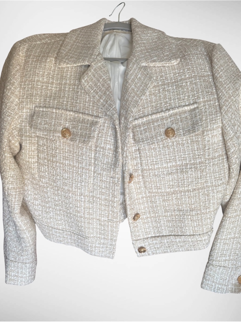 Tweet Jacket- Cream color